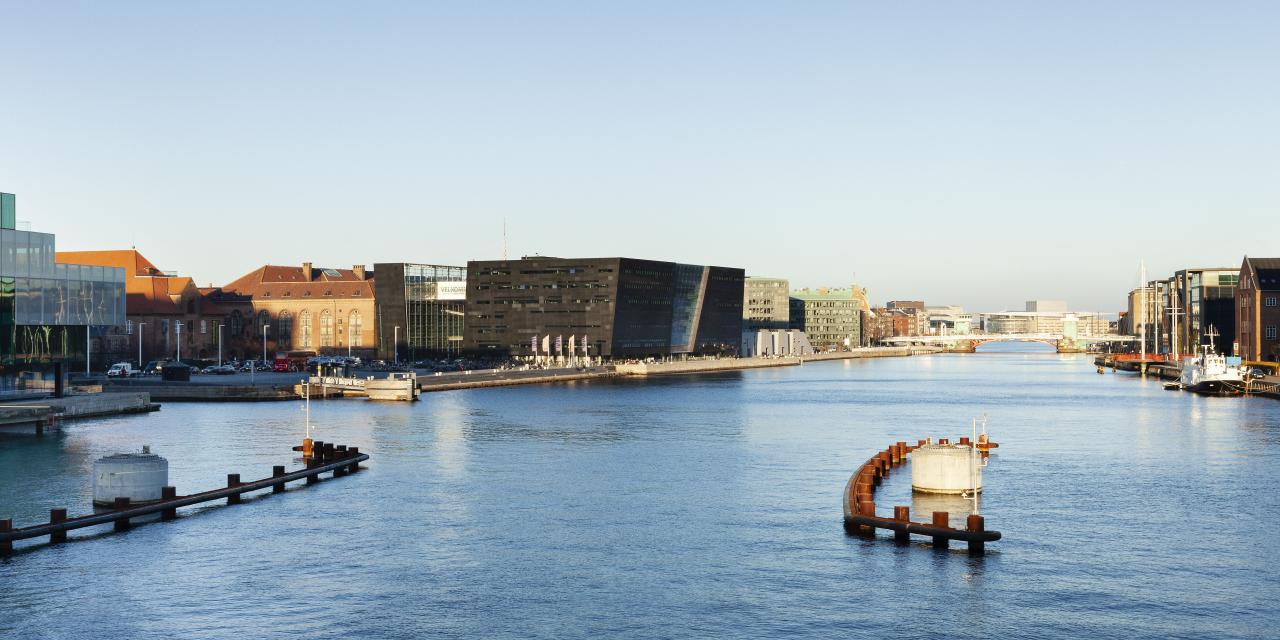 The harbour area surrounding The Black Diamond