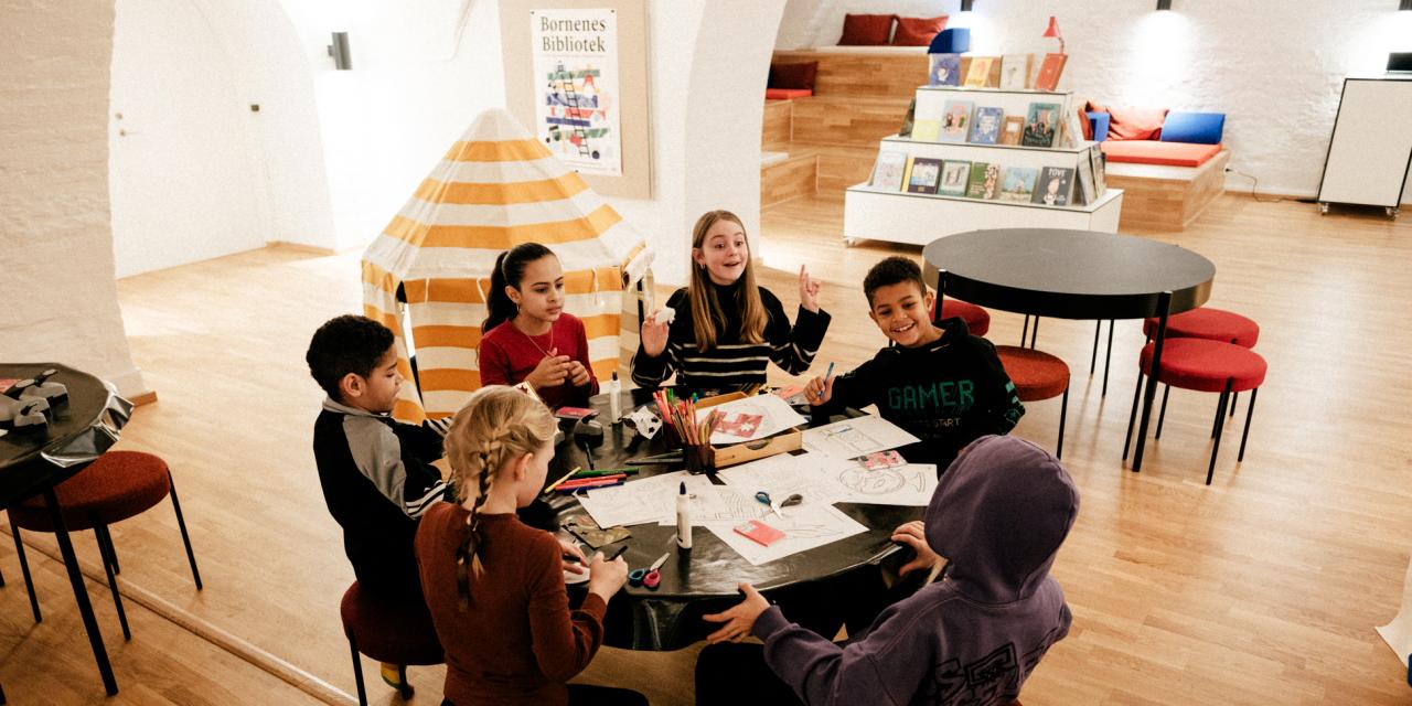 Børn er kreative til Børnenes Bibliotek