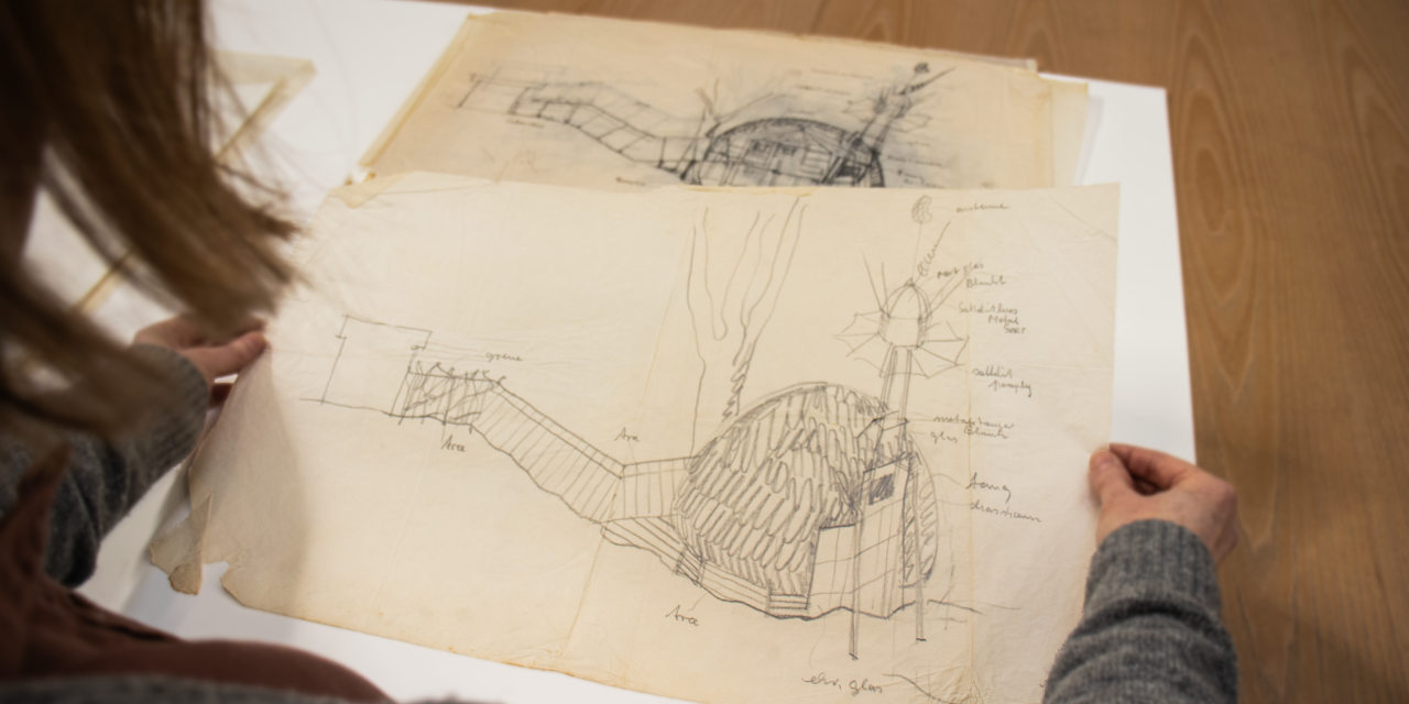 Skitser til projektet Tangkirken på Louisiana