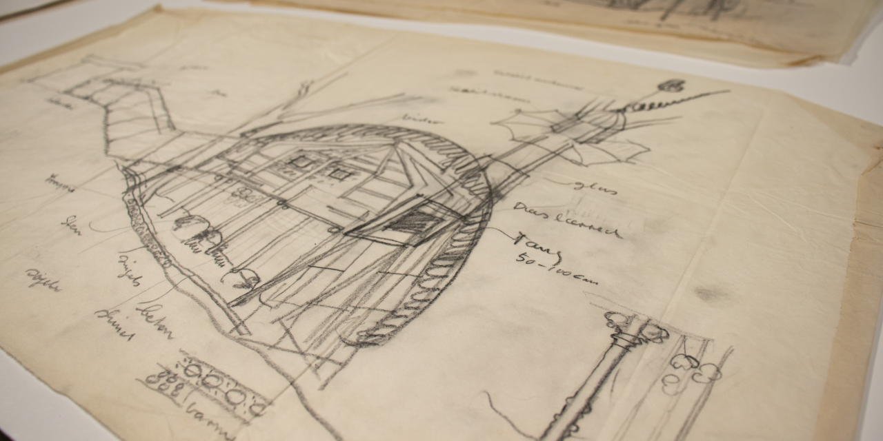 Skitser til projektet Tangkirken på Louisiana