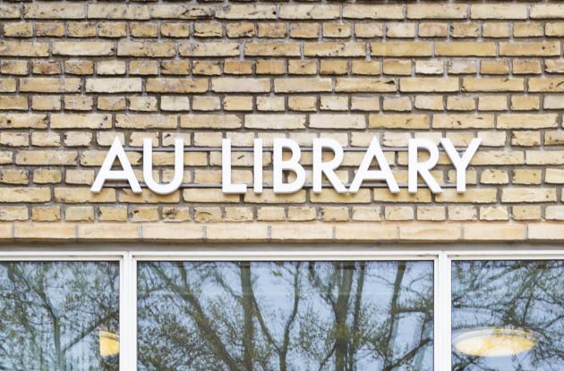 Entrance to AU Library