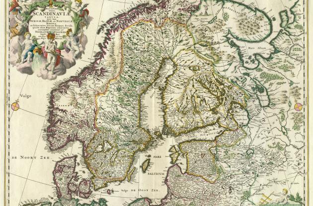 Ældre kort over dele af Nordeuropa