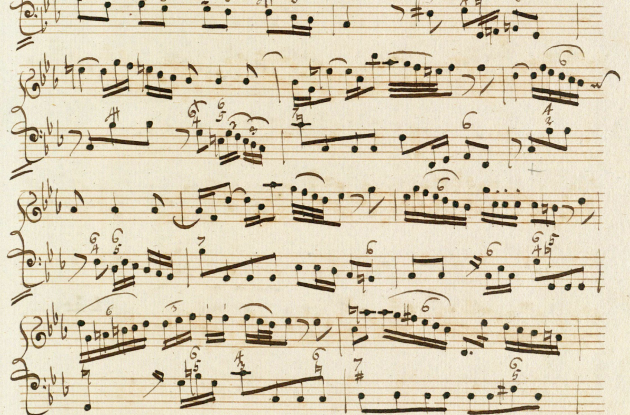 Sheet music: first page of Morten Ræh's Sonata no. 3