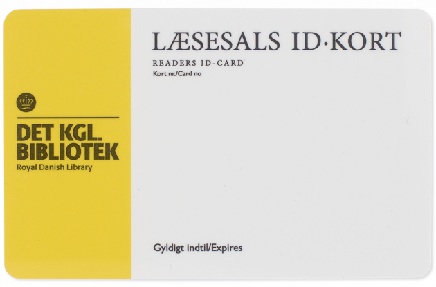 ID-Kort til Det Kgl. Biblioteks Læsesal