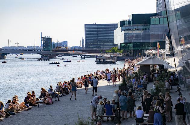 The waterfront at Den Sorte Diamant in Copenhagen