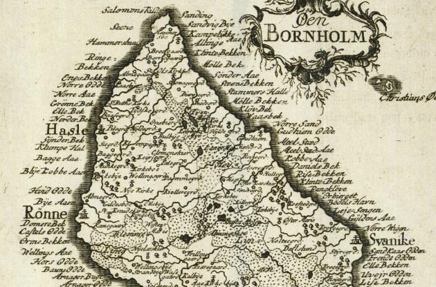 Map of Bornholm