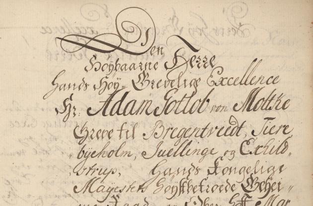 Front page of the manuscript R. Hagensen: Description of the Island Saint Croix in America, 1757