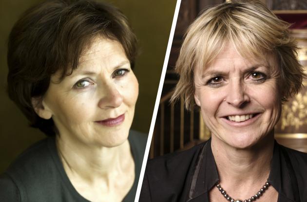 Portræt af Sylvie Kauffmann og Lykke Friis