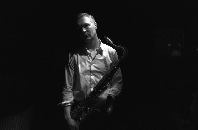 Black and white picture of Andreas Toftemark