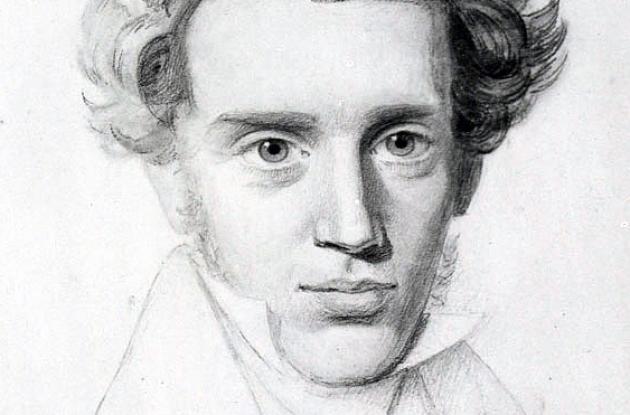 Illustration of Søren Kierkegaard