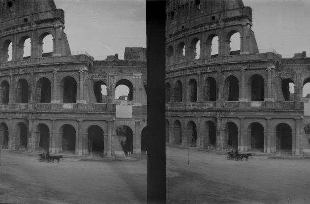 Fotografi af Colosseum i Rom.