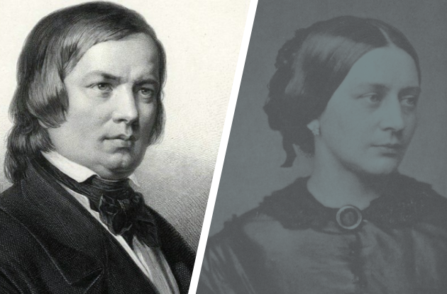 Billede af Robert og Clara Schumann