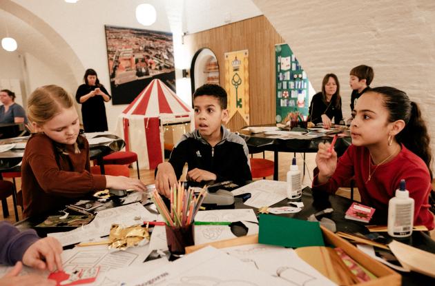 Photo of children doing creative activities