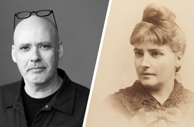 Split picture of Klaus Rothstein and Amalie Skram