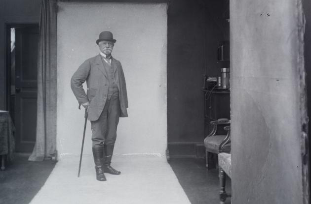 Man in photo studio
