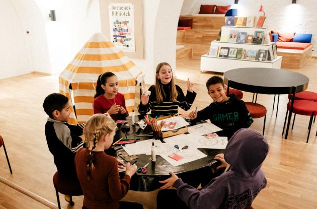 Børn er kreative til Børnenes Bibliotek