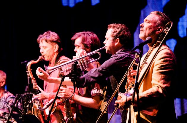 Blæsergruppe til jazz-koncert