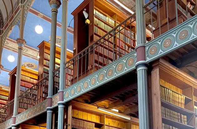 Biblioteksbygningen i Fiolstræde indefra