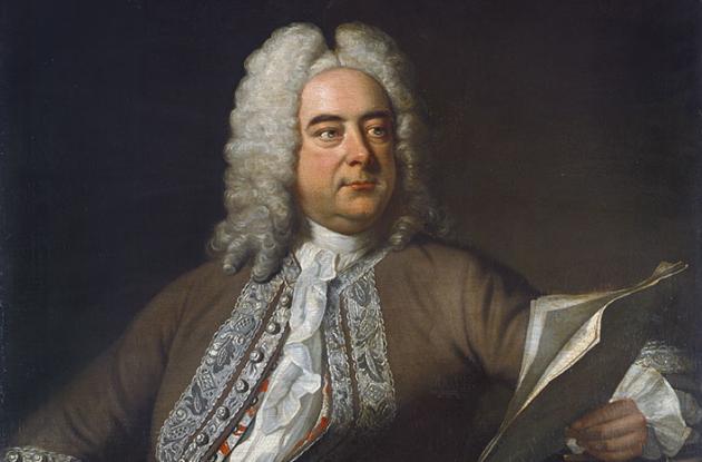 Tegning af Georg Friedrich Händel
