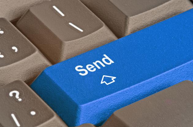 Tastatur med send-knap