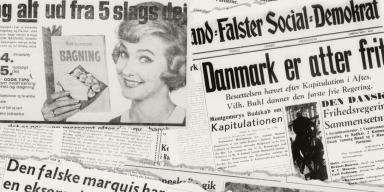 Samling af ældre avisudklip