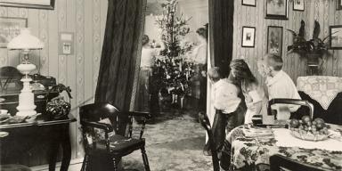 Juletræet tændes