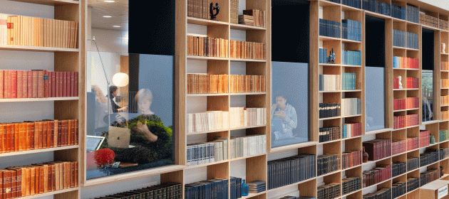 Wall of materials. Det Kgl. Bibliotek Aarhus
