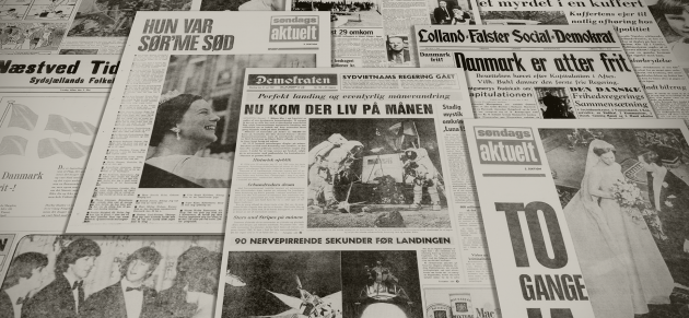 Historiske danske avisforsider