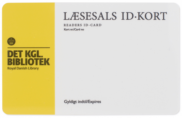 ID-Kort til Det Kgl. Biblioteks Læsesal