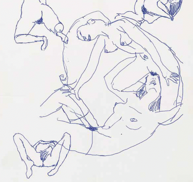 Sketches by Nick Cave. Hyatt Regency, Mainz, November 11, 2006
