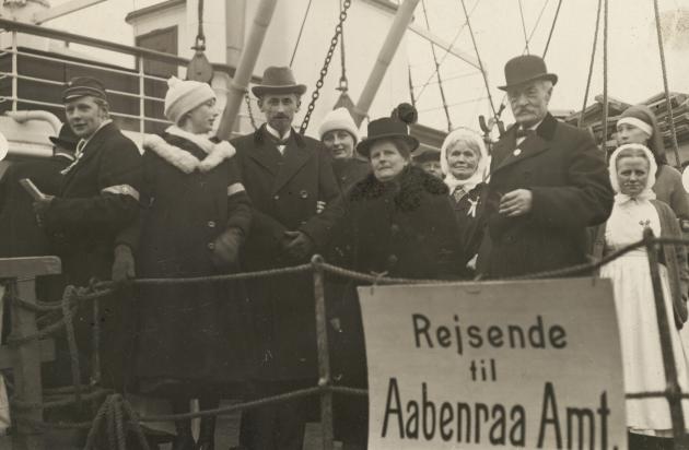 Reunion: The Skrumsager-Madsen family on board Queen Maude