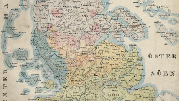 Language map of Schleswig