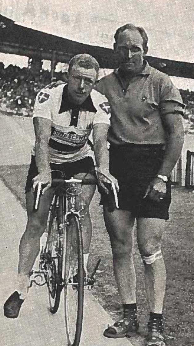Hans Andresen on his bike