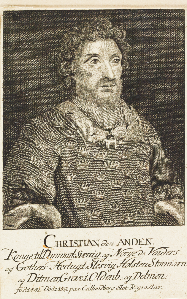 Copper plate of Christian II.