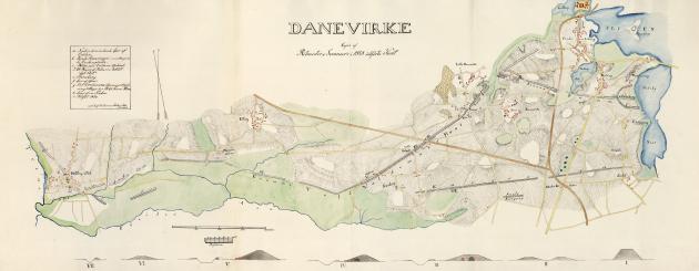 Kort over Danevirke