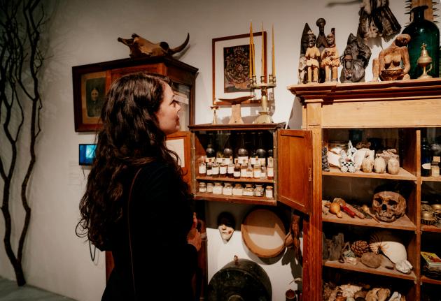 Guest in the exhibition Between Heaven and Earth - in Dannie Druehyld's workshop