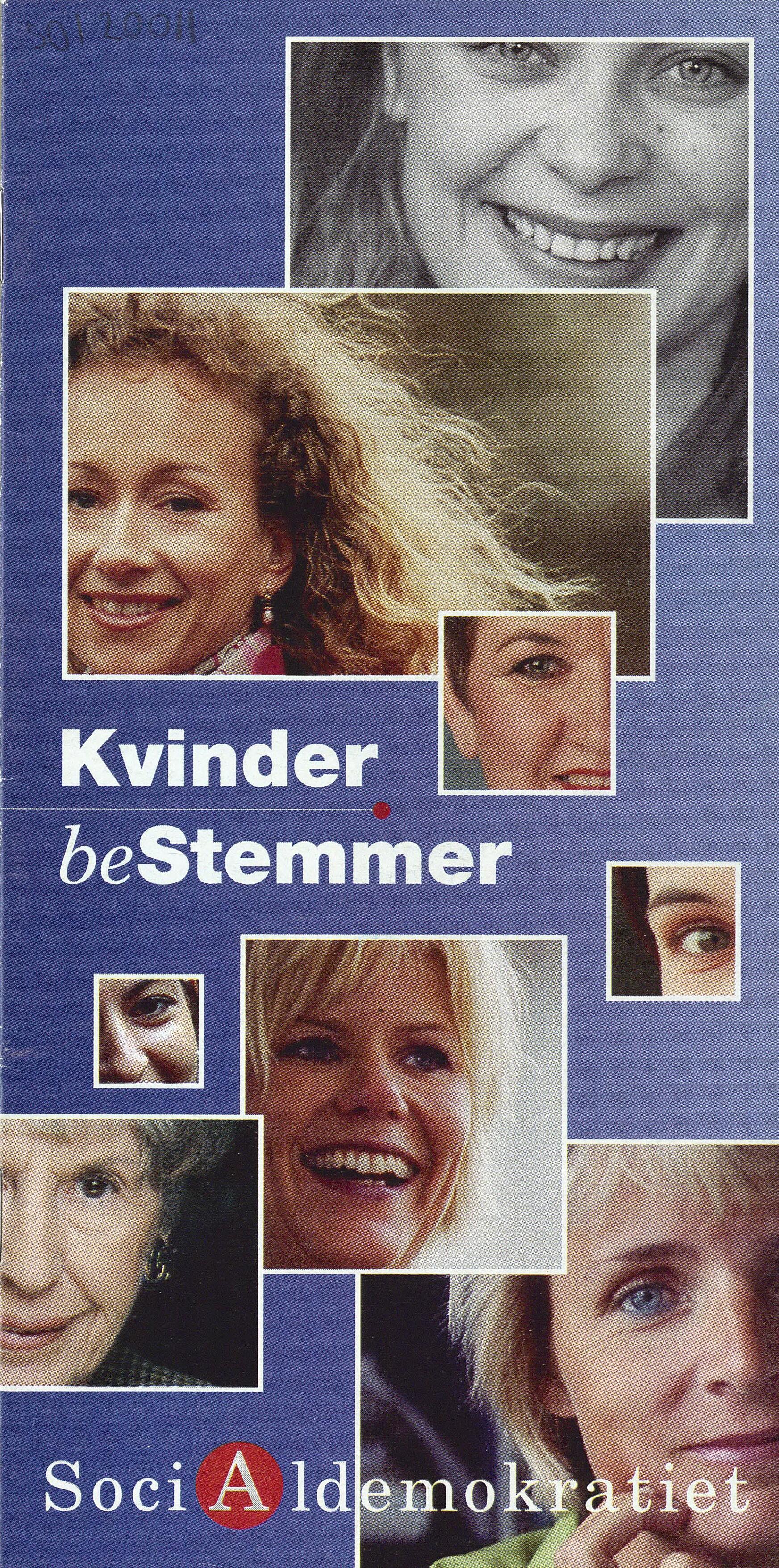 Fotografier af kvinder og ordene: "Kvinder beStemmer"