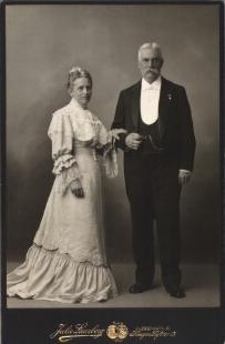 A couple photographed