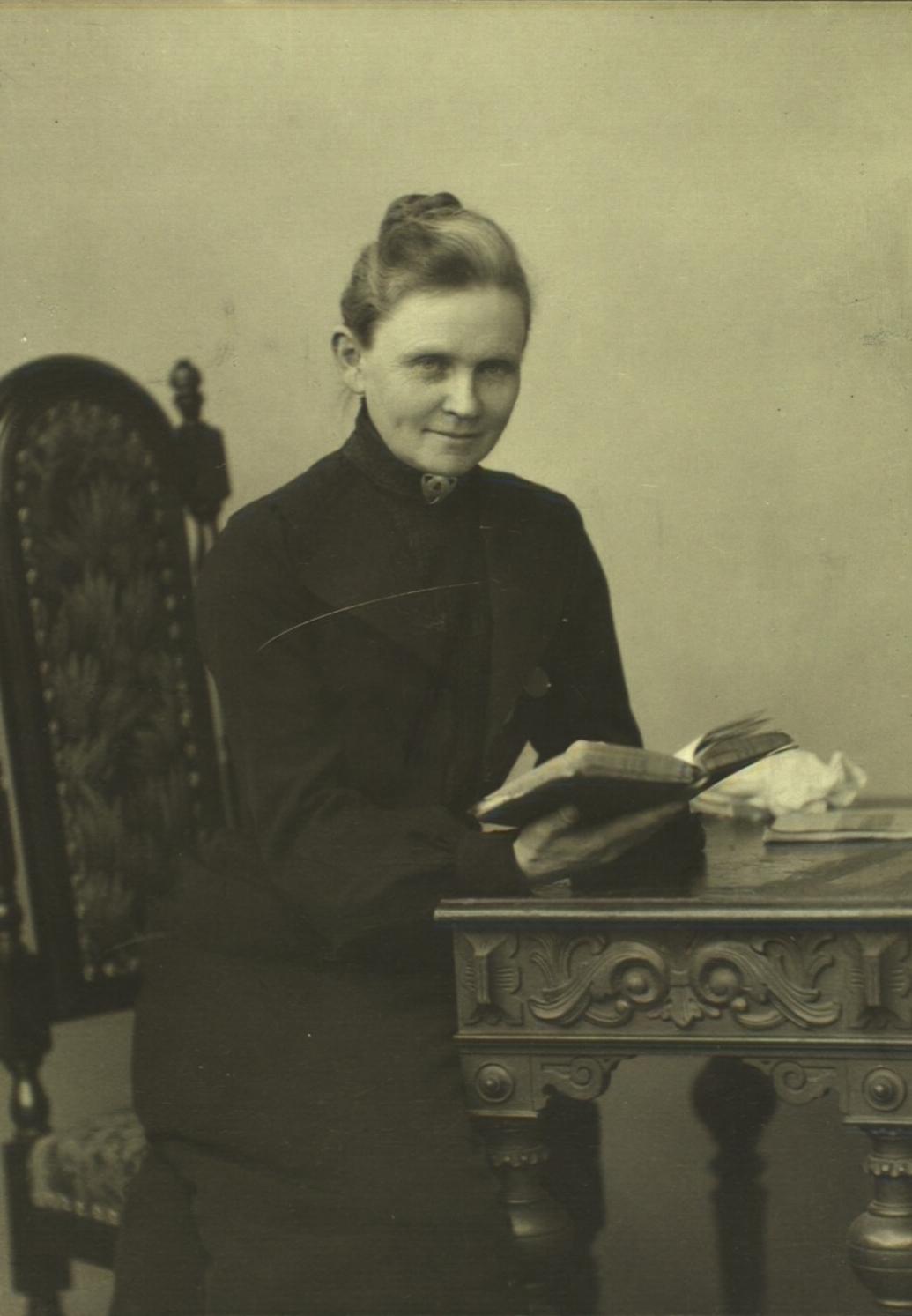 Woman at table