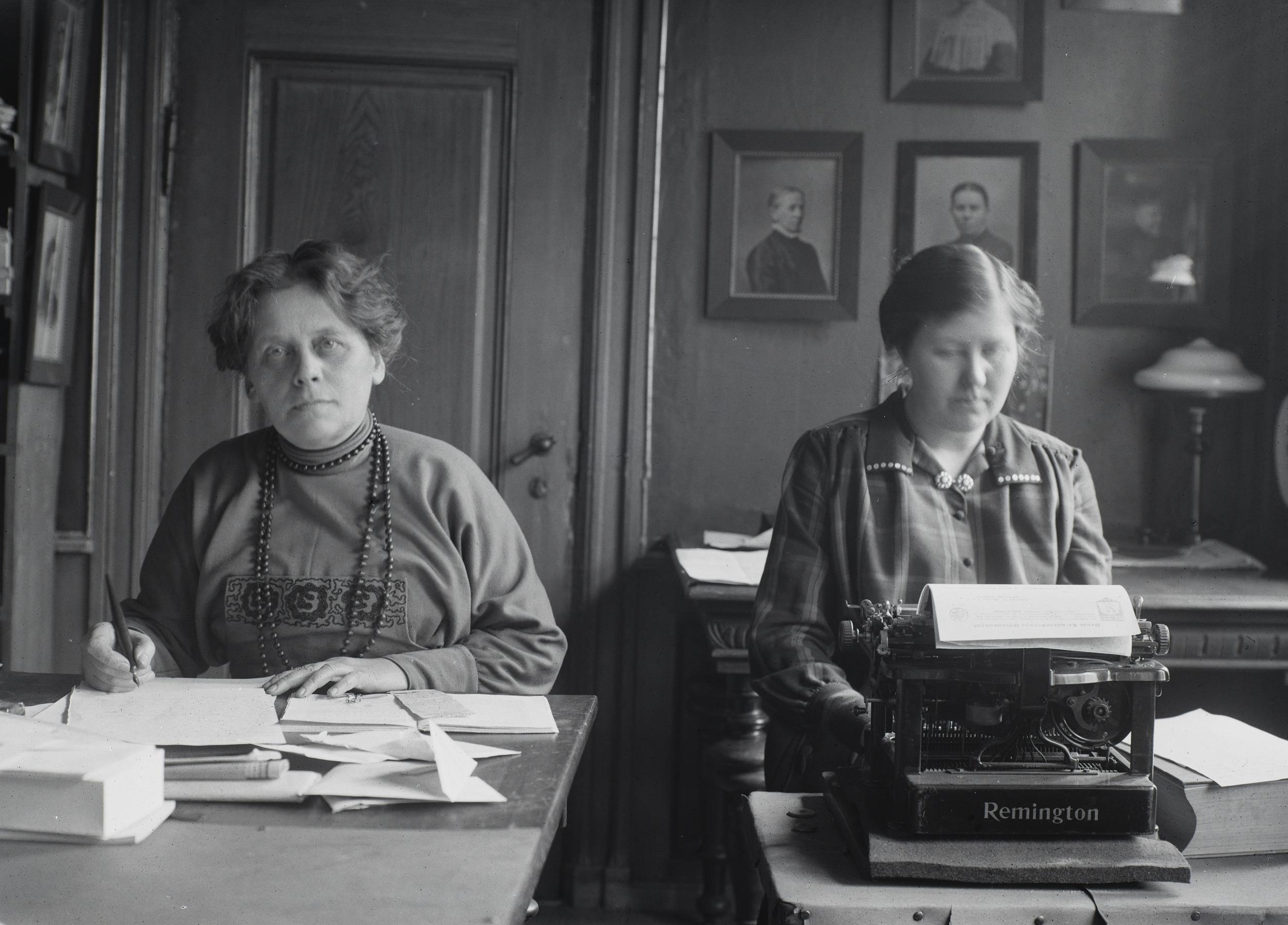 Two women sitting at a table