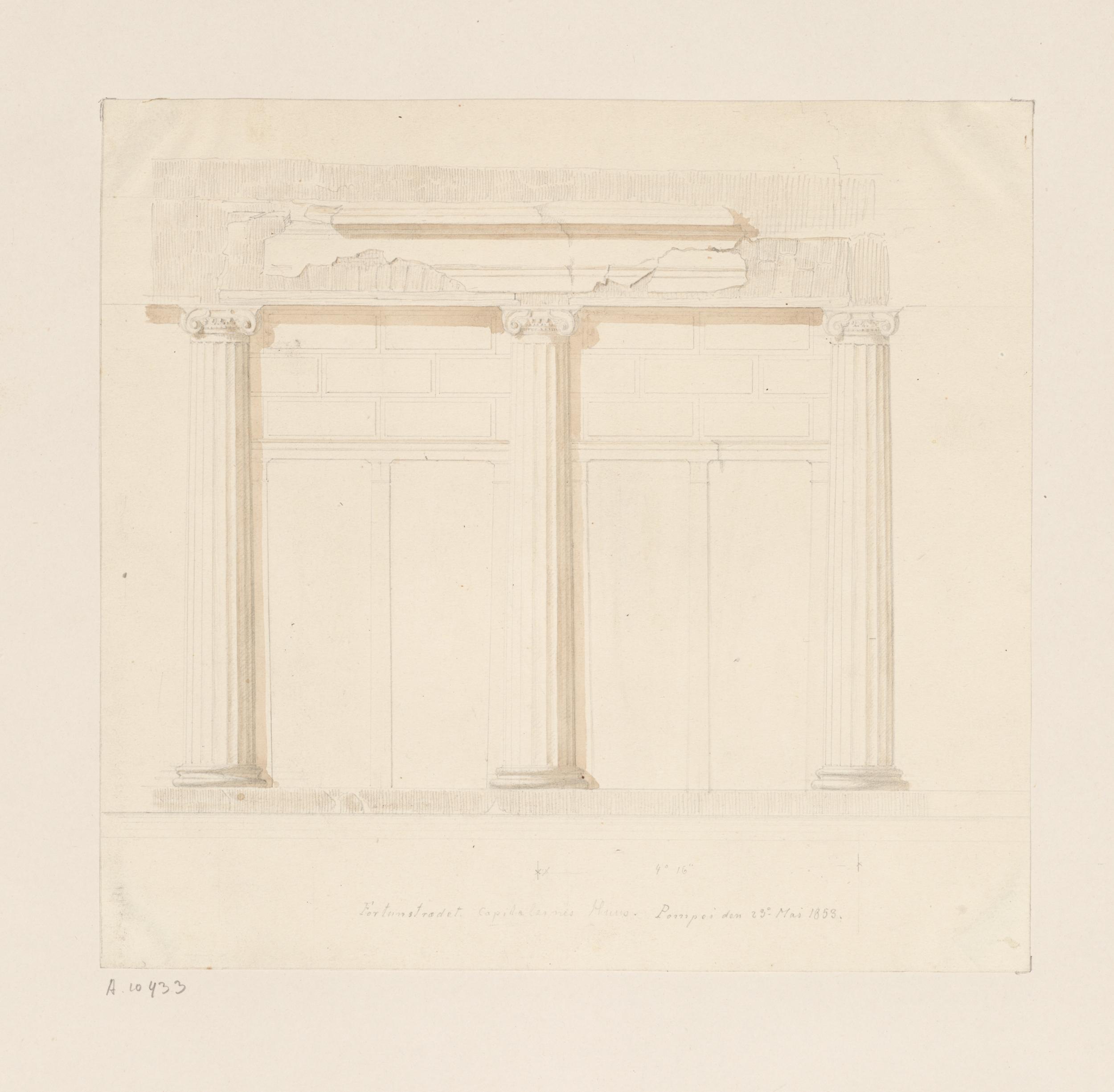 Travel sketch, architecture sketch from Italy.