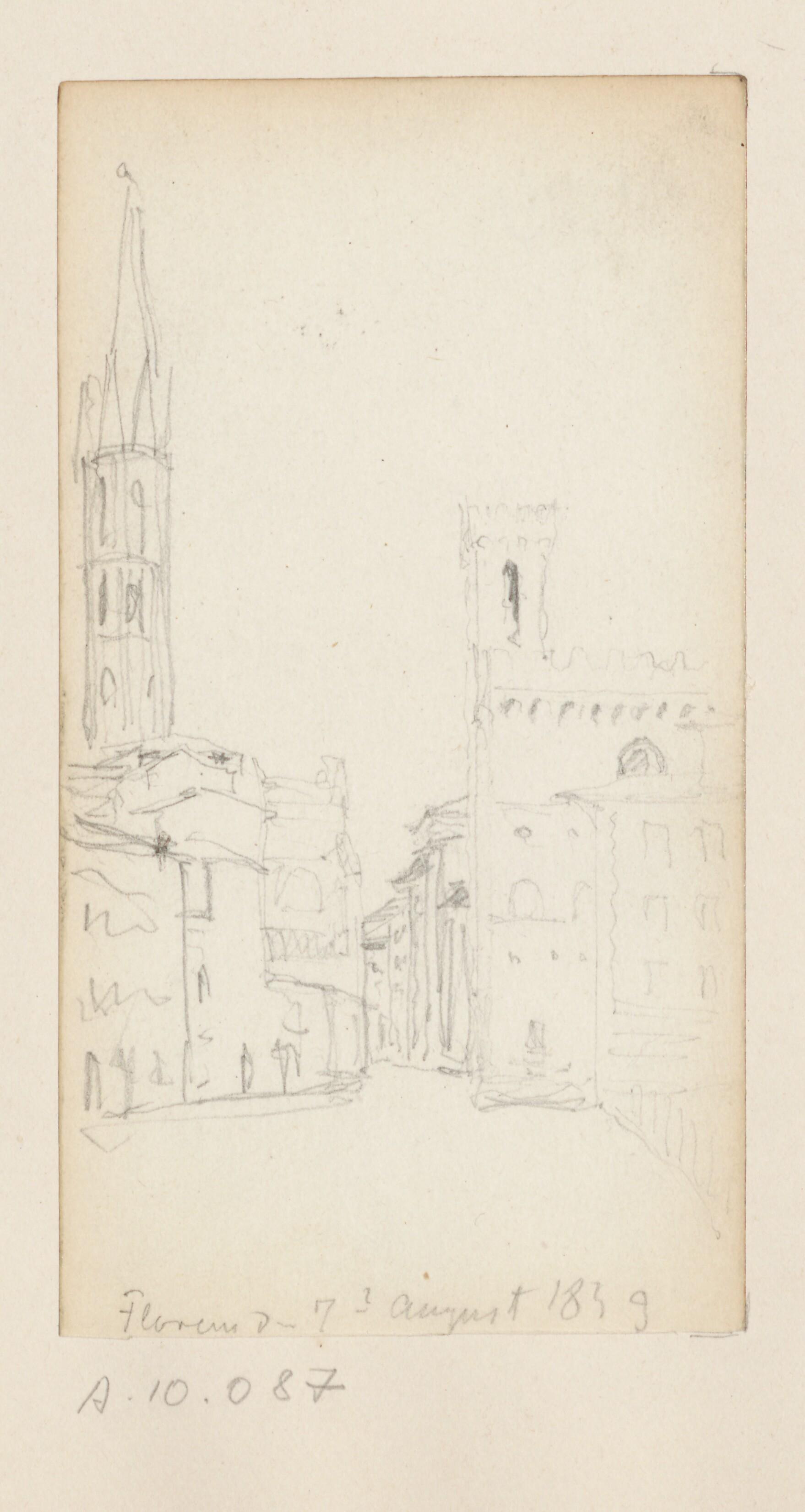 Travel sketch, architecture sketch from Italy.