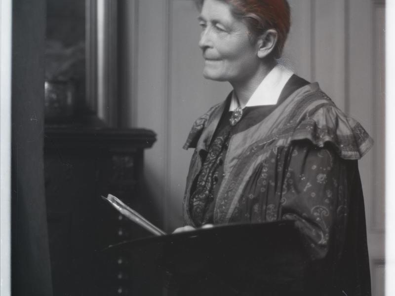 The painter Bertha Wegmann 