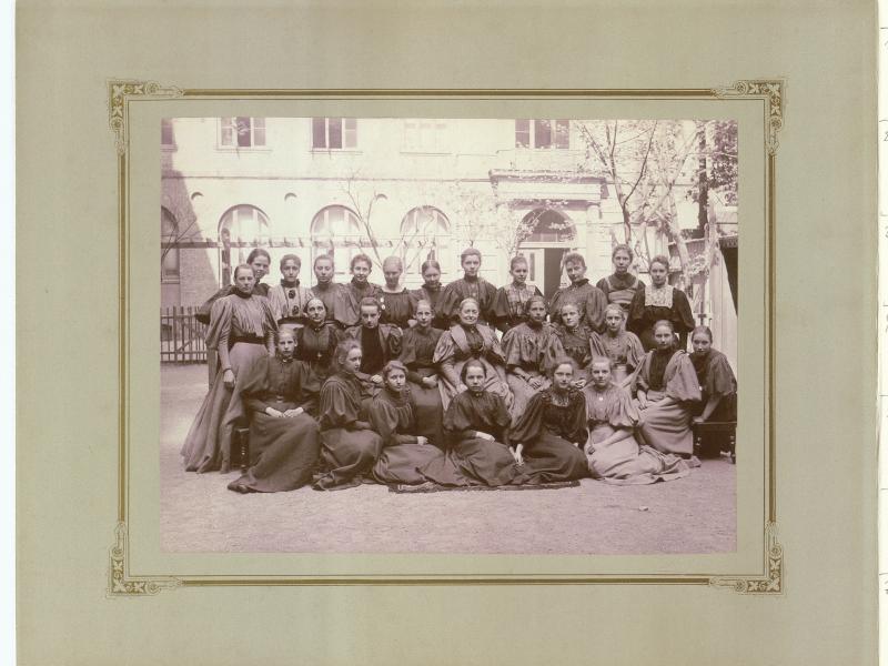 Klassebillede fra N. Zahles skole 1898.