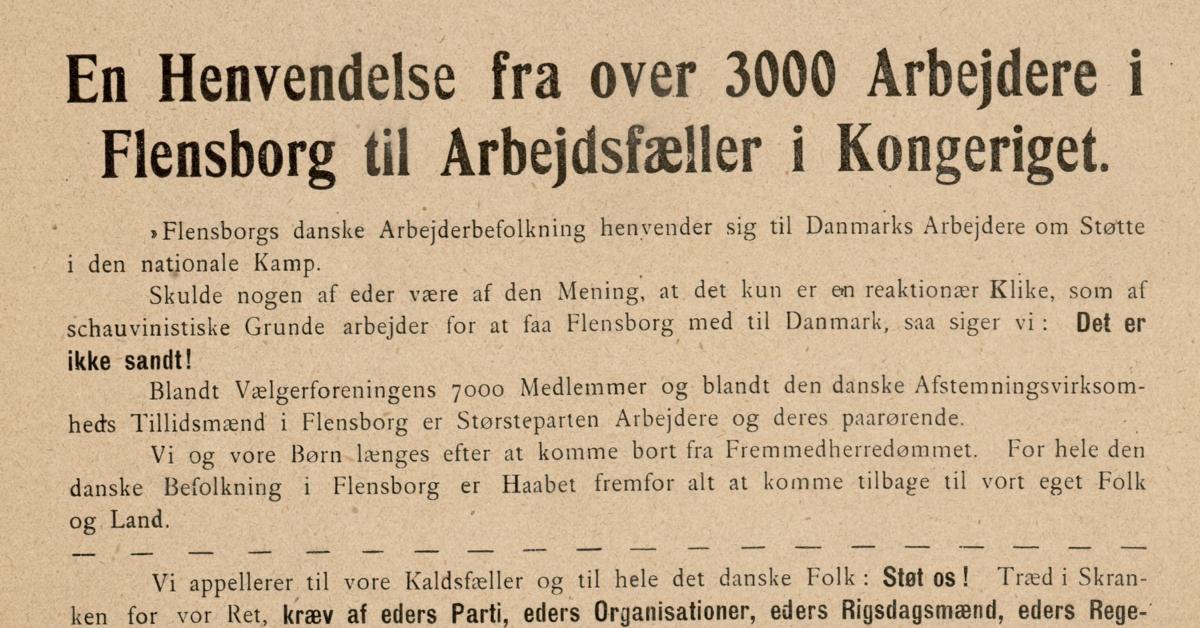 Pamphlet 1920: An Inquiry from Over 3000 Workers in Flensburg to Colleagues in the Kingdom