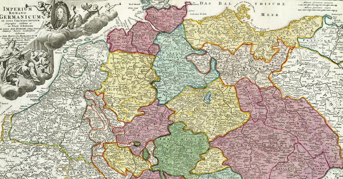 Map of the German-Roman Empire in 1715