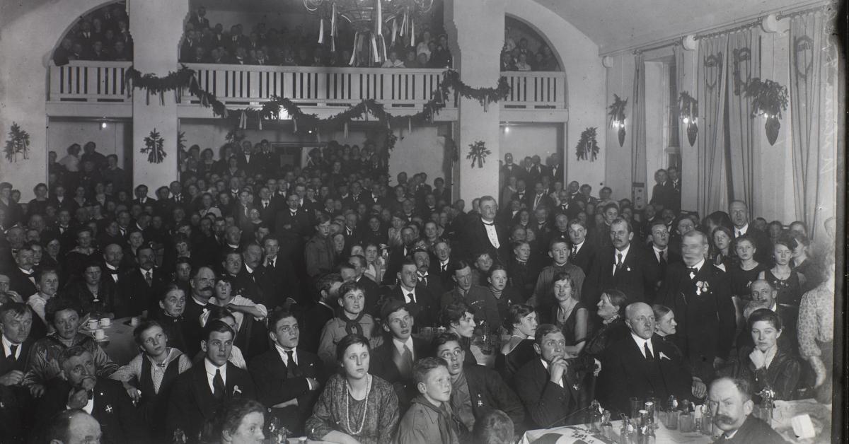 The hall in the assembly hall Folkehjem