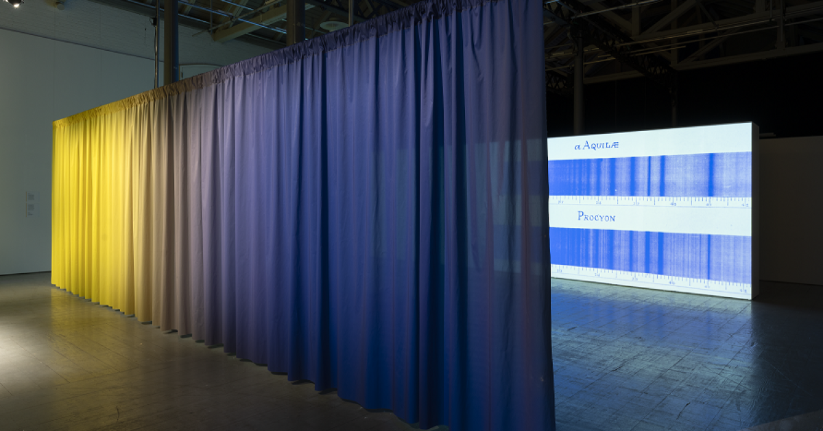 Billede fra Nanna Debois Buhls digitale, installatoriske værk Stella Spectra (2020) 