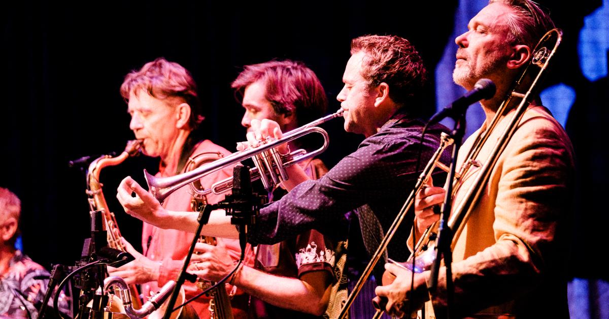 Blæsergruppe til jazz-koncert